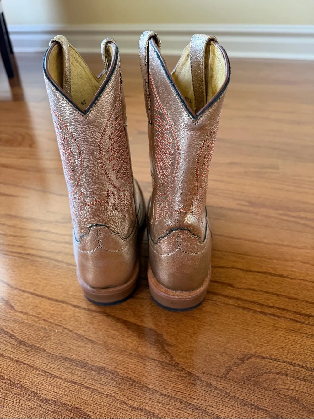 Gold Western Cowboy Boots